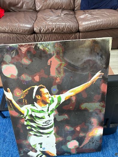 Henrik Larsson King of Kings Celtic Canvas Artwork