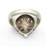 925 Vintage Sterling Silver Marcasite Flower Cluster Ring Image 4