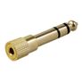 4711 1/4-6.3mm Male To 1/8-3.5mm Headphone Adapter Stereo Gold Plug Image 3
