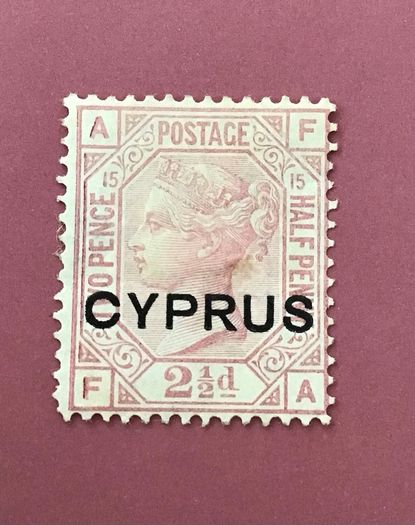 Cyprus 1880 2.5d Rosy Mauve Sg.3