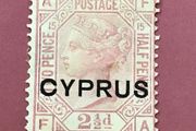 Cyprus 1880 2.5d Rosy Mauve Sg.3