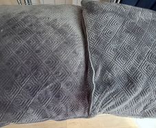 Velvet style cushions 18x18  x2