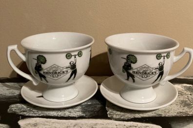 Hendrick's Weight Lifter's Cup & Saucer
