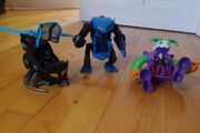Batman and Joker bundle - Battling robots and Batcopter with Pilot - Imaginext