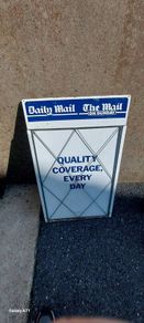 Daily mail ,ie mail on sunday newspaper advertising stand ,great colours,nice condition,,sold as seen ,buyer collects,,see pictures for condition,