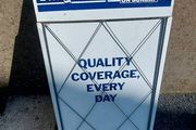 Daily mail ,ie mail on sunday newspaper advertising stand ,great colours,nice condition,,sold as seen ,buyer collects,,see pictures for condition,