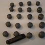 Genuine Audi Wheel Bolt Nut Covers Grey Matt 4F0 601 173 X 20 New plus Tool Image 5
