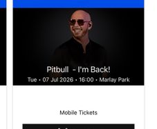 Pitbull concert tickets