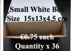 White Packing Boxes - 2 sizes