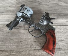 Vintage Crescent Toys Secret S-Agent Revolver Cap Gun Made In England Tested Working