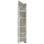 Hand carved 4-Panel Room Divider Grey 160x165 cm Solid Mango Wood Image 4