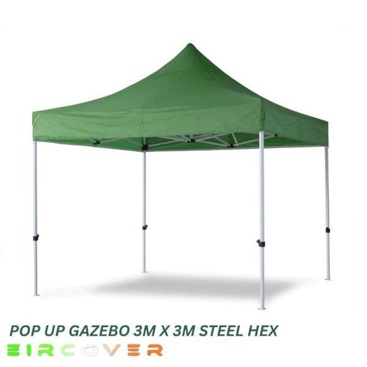 Market Grade  Pop Up Gazebo Steel 40mm Hex 3m x 3m