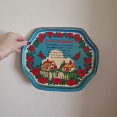 vintage tin tray