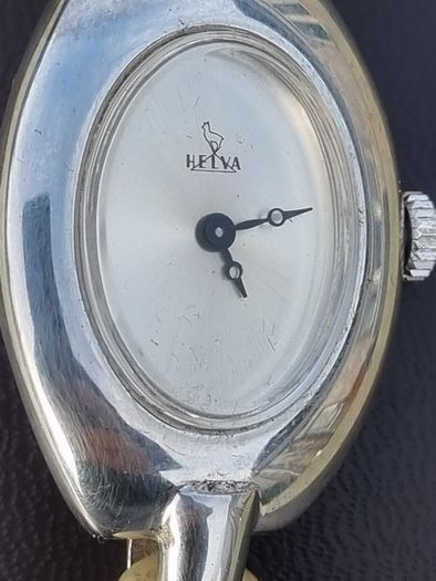 Women's silver Swiss watch Helva (Helvetia)