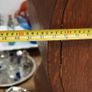 Vintage Barrel-Style Mini Bar Cabinet Image 7