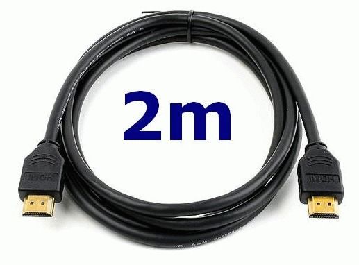 2M Premium HDMI Cable Male to Male Gold Plated HD HDTV PS3 XBOX 360 BlueRay