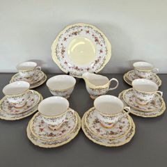21 pcs Tea Set Queen Anne