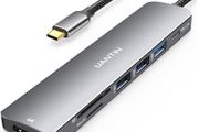 USB C Hub 7 in 1 Multiport Adapter with 4K HDMI Dongle, 100W PD, SD/TF Card Reader, 3 USB-A, USBC Docking Station for MacBook Mac Pro/Air, Dell, HP, ASUS, Acer and Other Type C Laptops Brand: UANTIN