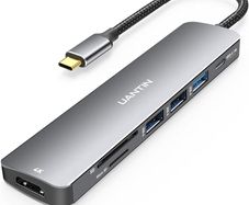 USB C Hub 7 in 1 Multiport Adapter with 4K HDMI Dongle, 100W PD, SD/TF Card Reader, 3 USB-A, USBC Docking Station for MacBook Mac Pro/Air, Dell, HP, ASUS, Acer and Other Type C Laptops Brand: UANTIN