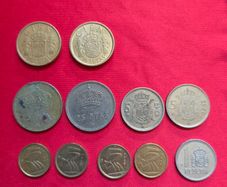 Mixed lot of Spanish Pesetas Coins from 1975 onwords