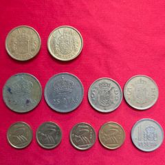 Mixed lot of Spanish Pesetas Coins from 1975 onwords