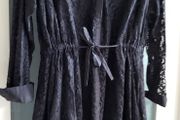 FRENCH CONNECTION black lace shirt dress Sz 8 UK - Bnwt Rrp 110
