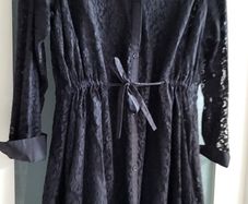 FRENCH CONNECTION black lace shirt dress Sz 8 UK - Bnwt Rrp 110