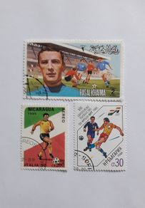 STAMPS - Football - Soccer Theme - lot of 3