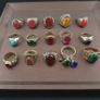 Lot of 15 Handmade Brass Rings  Ancient Style Mixed Vintage Jewelry Image 9