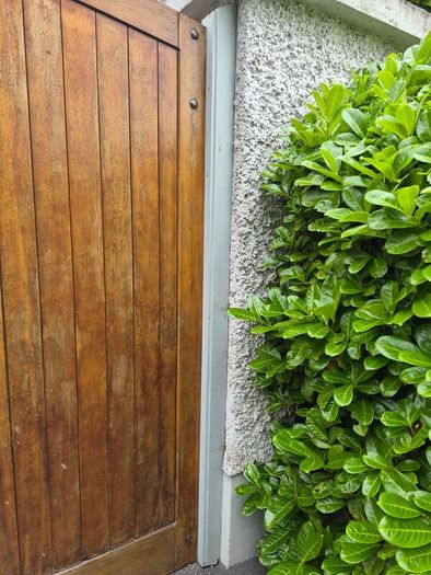 Solid wood garden gates