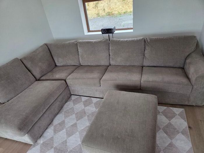 Beige Corner Couch