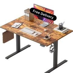 Height-Adjustable Electric Desk, 120x80 cm