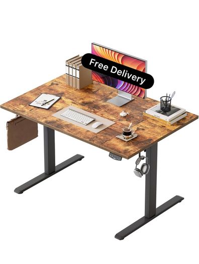 Height-Adjustable Electric Desk, 120x80 cm