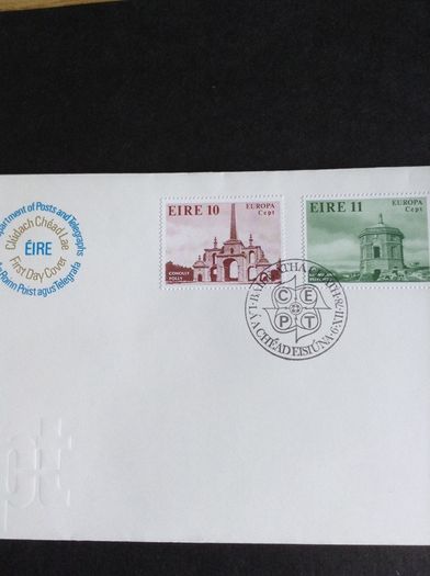 1978 Europa First Day Cover, Connolly's Folly. Belvedere.  Dromoland