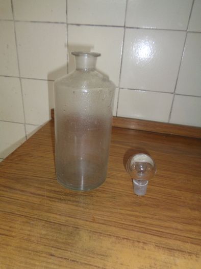 Vintage Apothecary Clear Glass Bottle for Sale