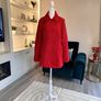 Ladies Fully Lined Red Coat from Dunnes Stores. Size UK 14 / EU 42 Image 9