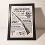 Lancaster Repeater - Red Dead Redemption 2 - Framed A4 Poster Image 2