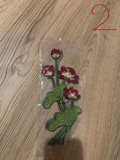Embroidered iron on patches