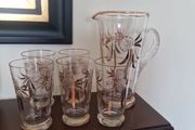 mid century jug &amp; glasses