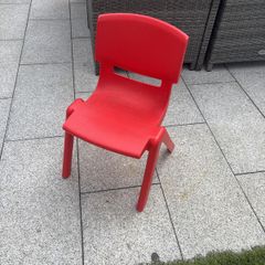 Child's red chair small