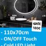 LED Bathroom Mirror Bright Light Makeup Cosmetic Image 2