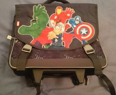Marvels Superheroes kids school backpack on wheels