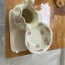 vintage floral ceramic pitcher and wash basin set Image 2