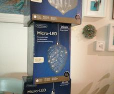 Christmas hanging led decoration lights three available
