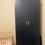 2x Pax Wardrobe Doors Grimo Dark Blue Image 3