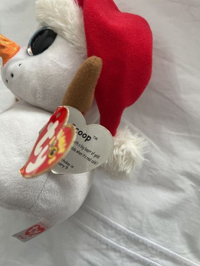 Festive beanie boos with tags