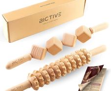 Brand New Professional Quality 2-Roller Wood Therapy Massager.