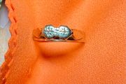 Vintage 9ct Gold Star-Cut Pattern Dress Ring