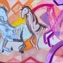 Original art Horse Art original Art Horse painting contemporary Irish Art abstract painting Image 3