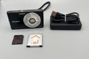 Sony Cyber-shot DSC-W320 14.1MP Digital Camera Black - Full Kit